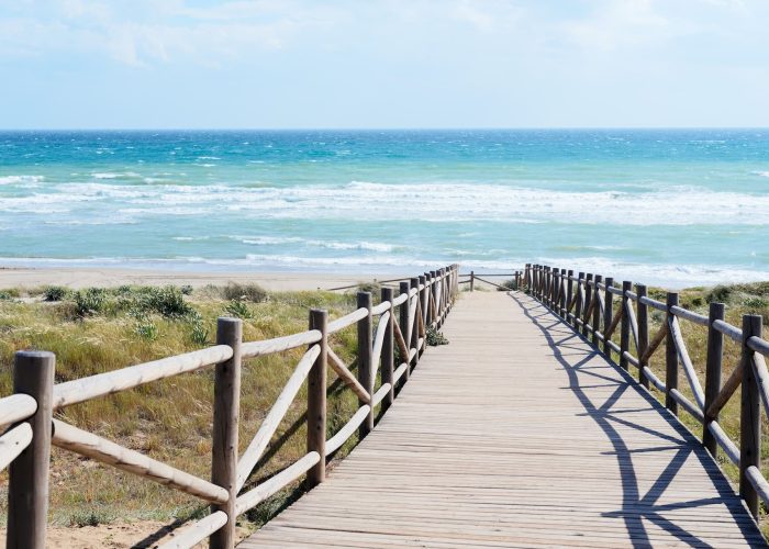 entrée d'une plage de l'île d'Oléron